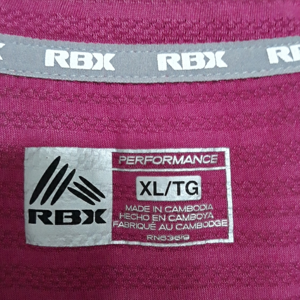 Rbx Performance Wear Tee Raspberry Color - image 2
